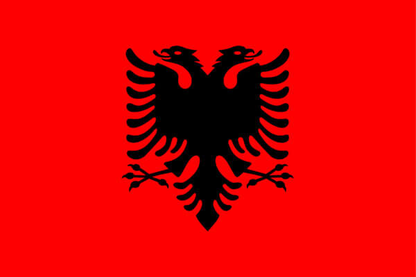 Albania drapeau